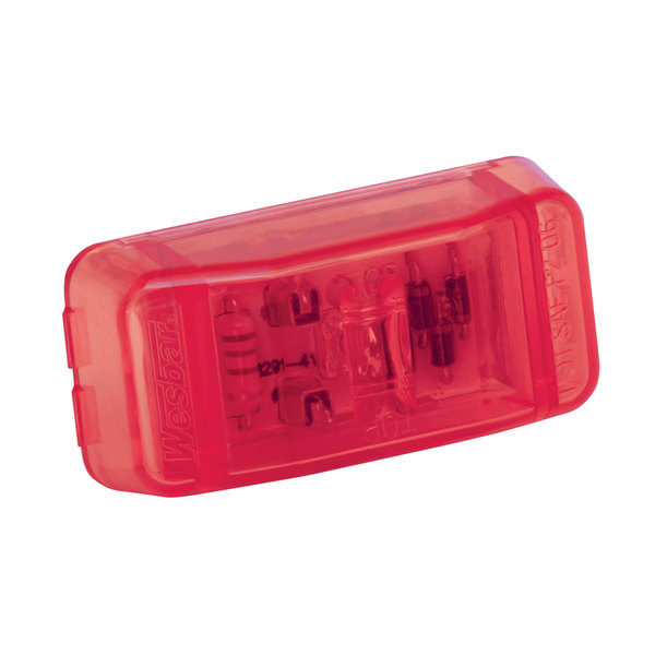 Wesbar Wesbar 47-203668 Waterproof Led Clearance/Side Marker Light - Red 47-203668